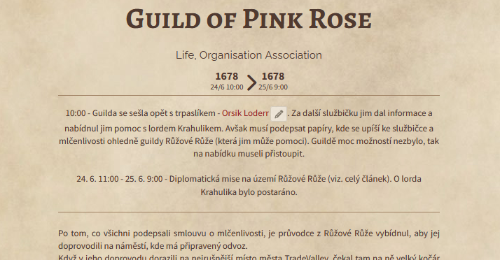 DnD Příběh: Guilda Růžové Růže